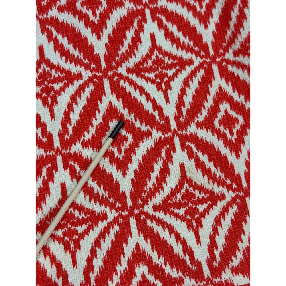 Jones New York Cotton Sheath Dress Ikat Print Orange Cream 4P Summer Event Work - Picture 13 of 14